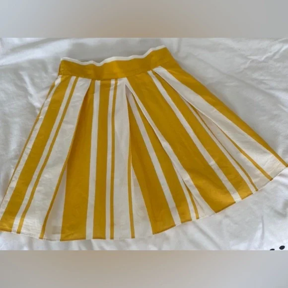 Dolce & Gabbana Mustard and White Striped Skirt - Picture 3 of 7